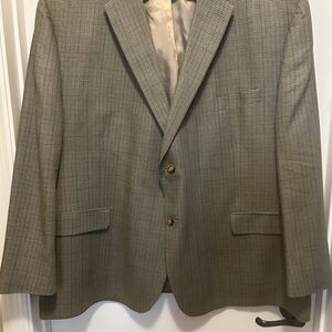 Ralph Lauren Brown and Gray Houndstooth Sport Coat